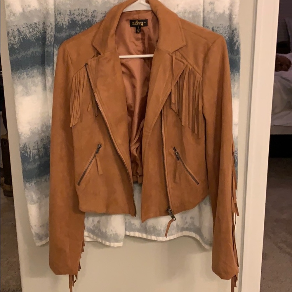 Fringe suede jacket